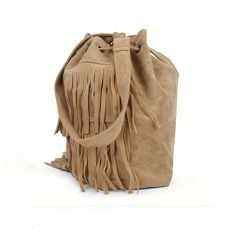 Bolso de borla esmerilada
