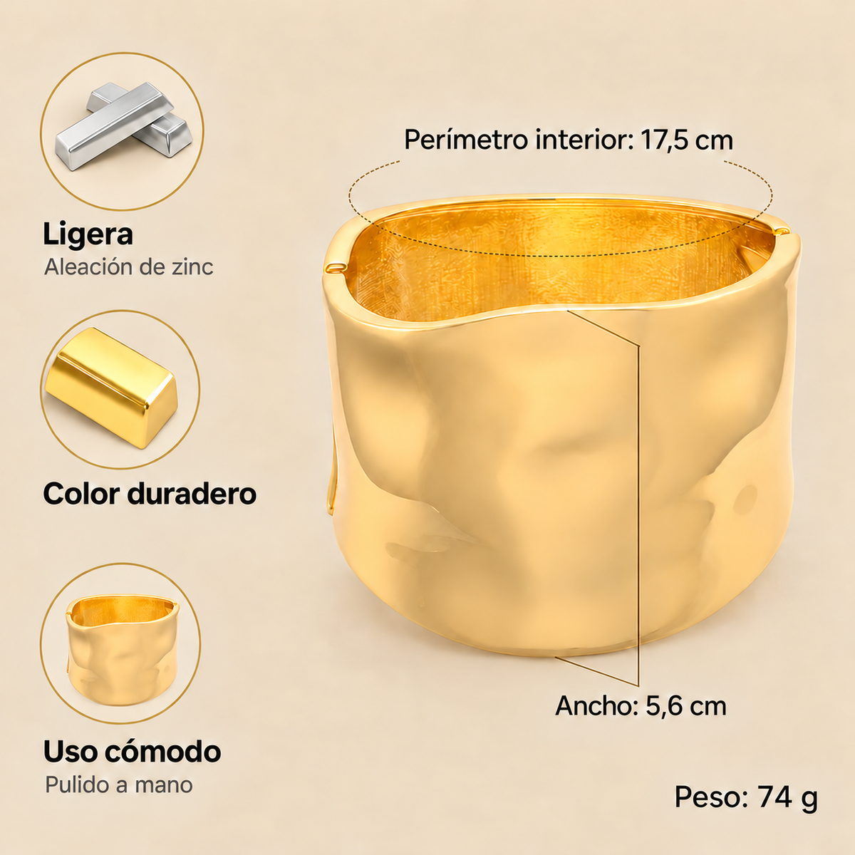 Brazalete Dorado