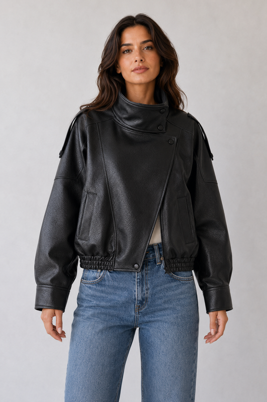 Chaqueta de Cuero para Mujer