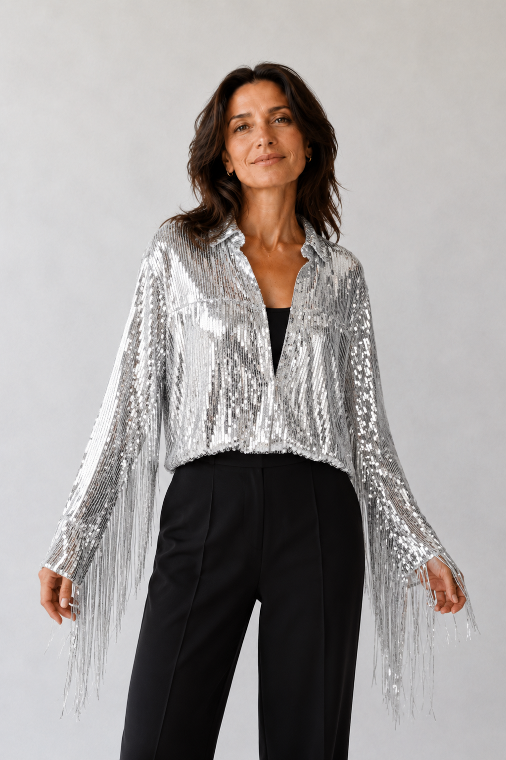 Chaqueta Retro con Lentejuelas