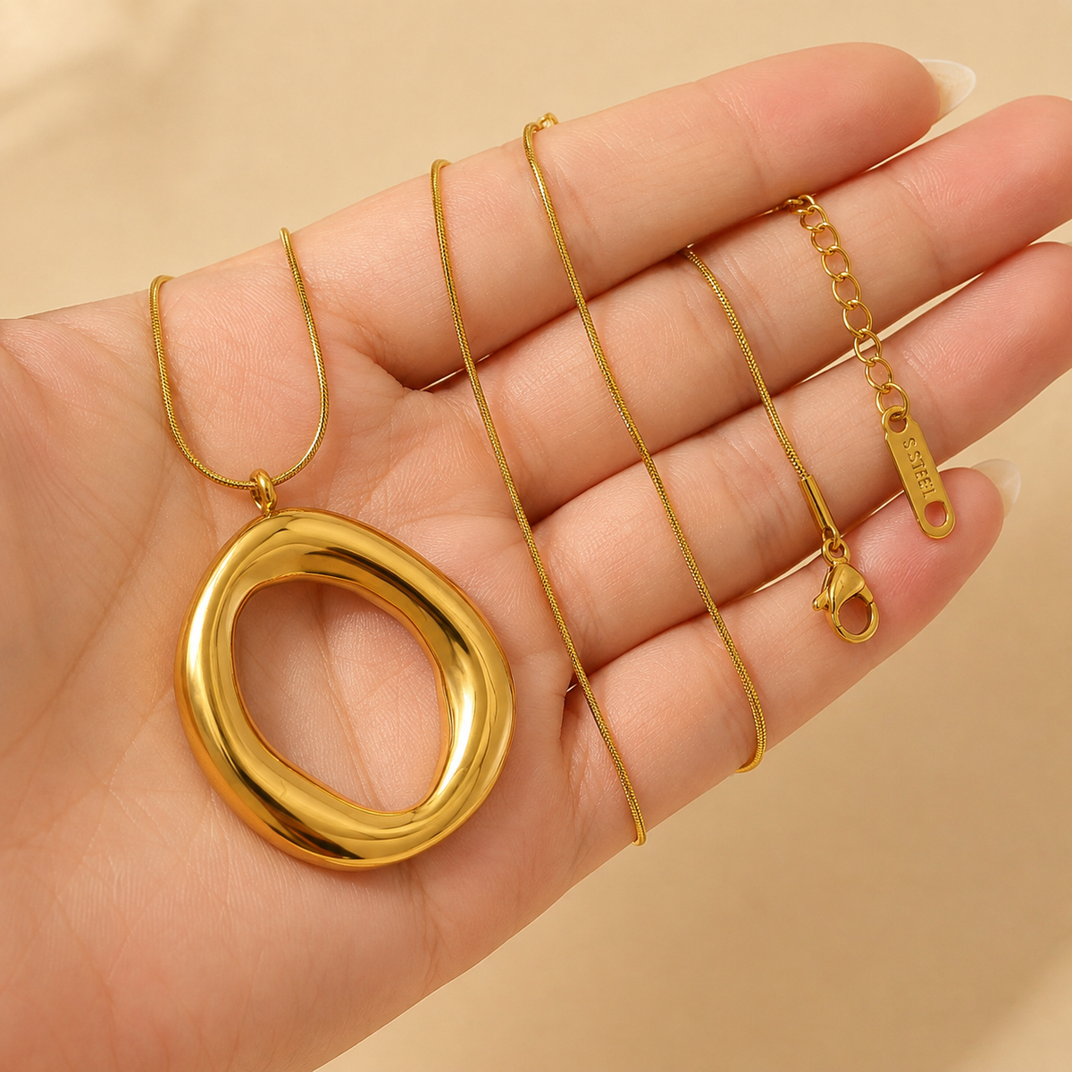 Collar Colgante Irregular Dorado