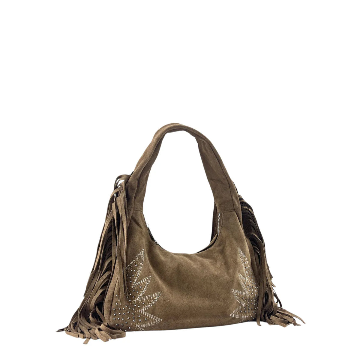 Bolso de Hombro con Flecos Laterales