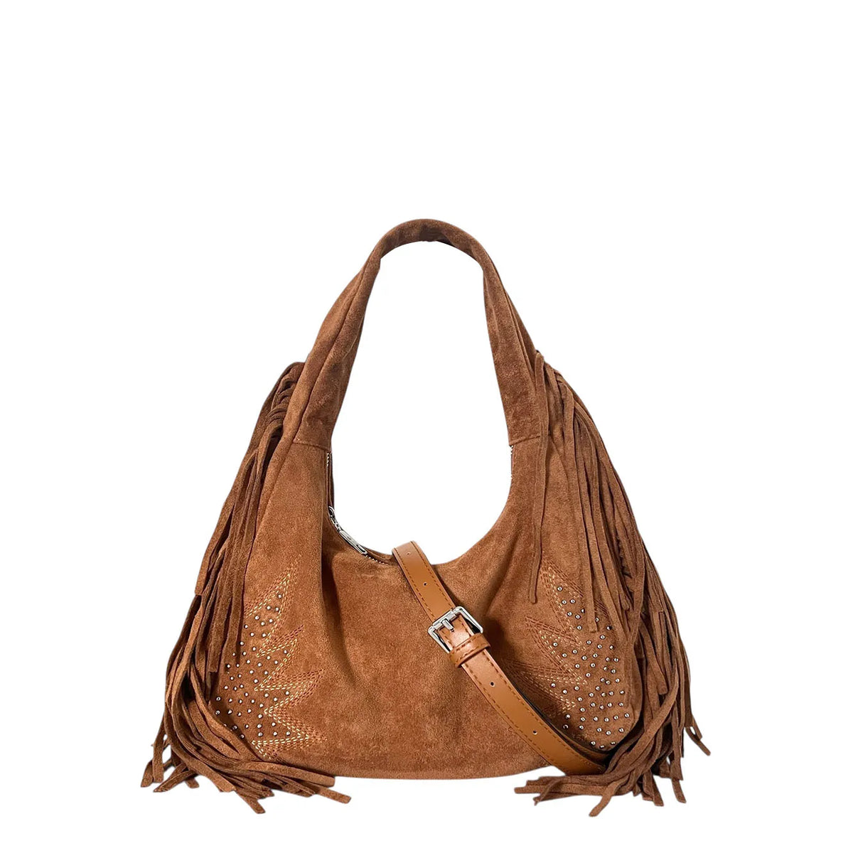 Bolso de Hombro con Flecos Laterales