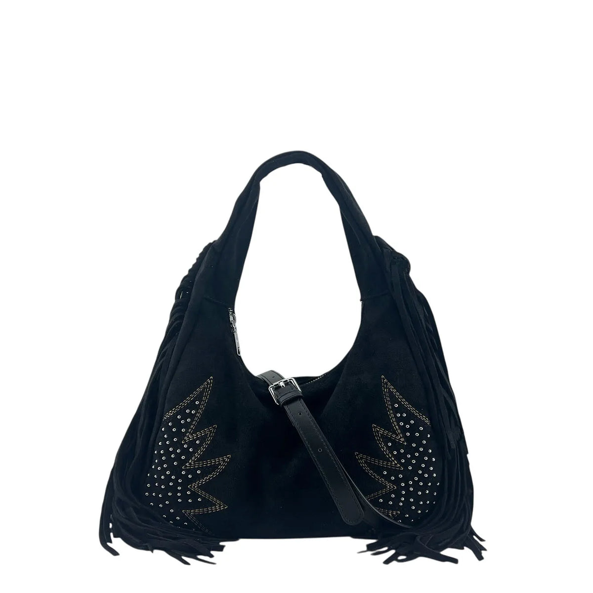 Bolso de Hombro con Flecos Laterales