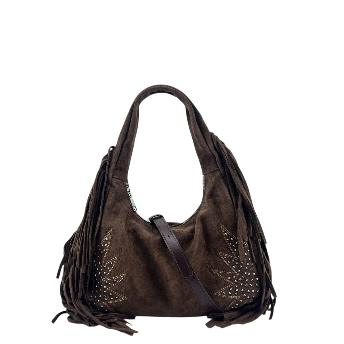 Bolso de Hombro con Flecos Laterales