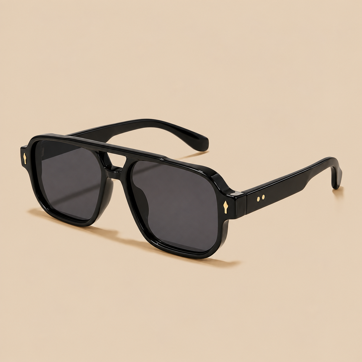 Gafas de Sol Cuadradas Doble Puente Estilo Vintage