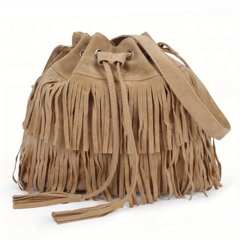 Bolso de borla esmerilada