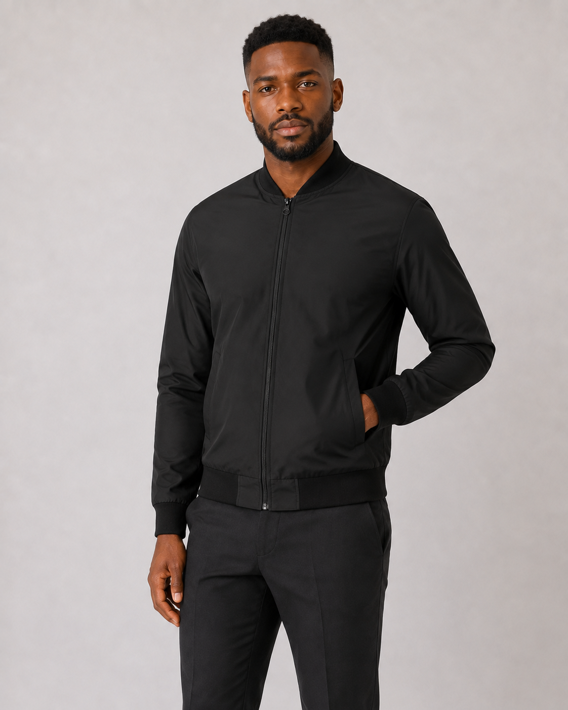 Chaqueta Corta Cuello  Hombre