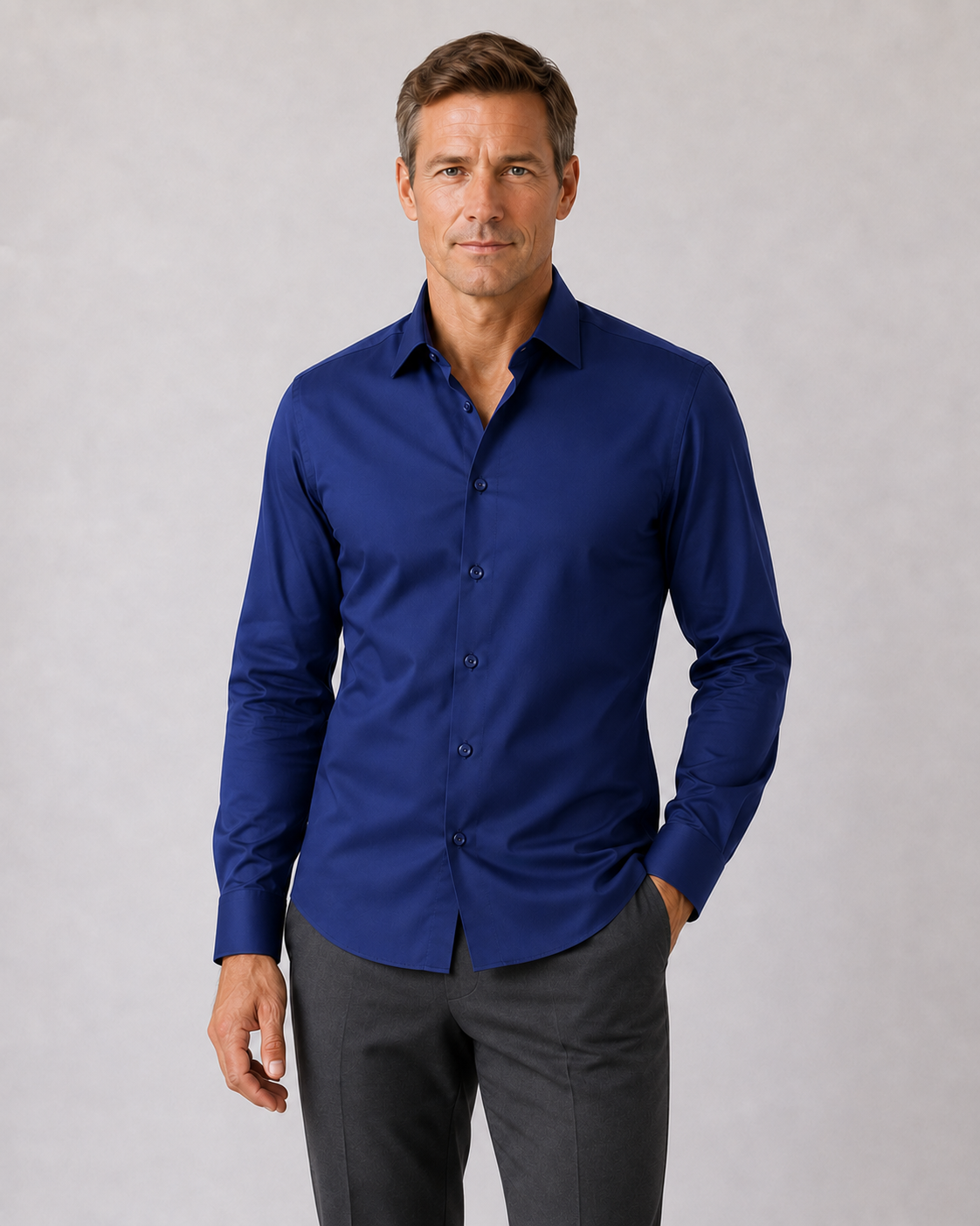 Camisa Manga Larga Antiarrugas Hombre