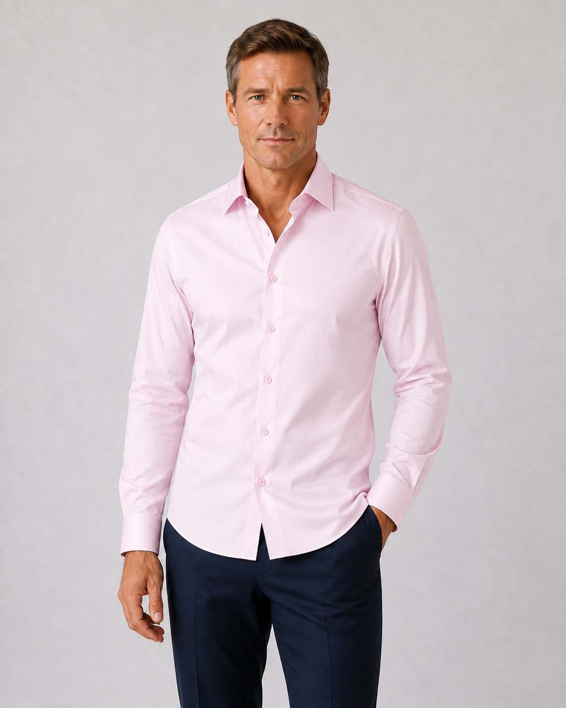 Camisa Manga Larga Antiarrugas Hombre