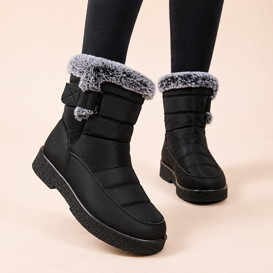 Botas de Nieve Impermeables Forradas de Pelo para Mujer
