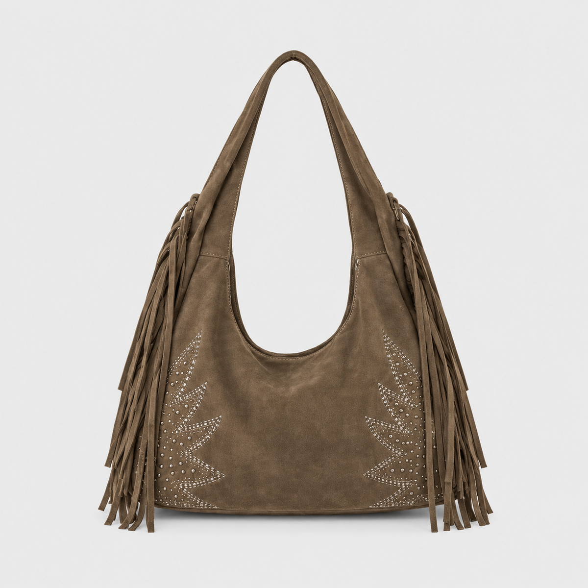 Bolso de Hombro con Flecos Laterales
