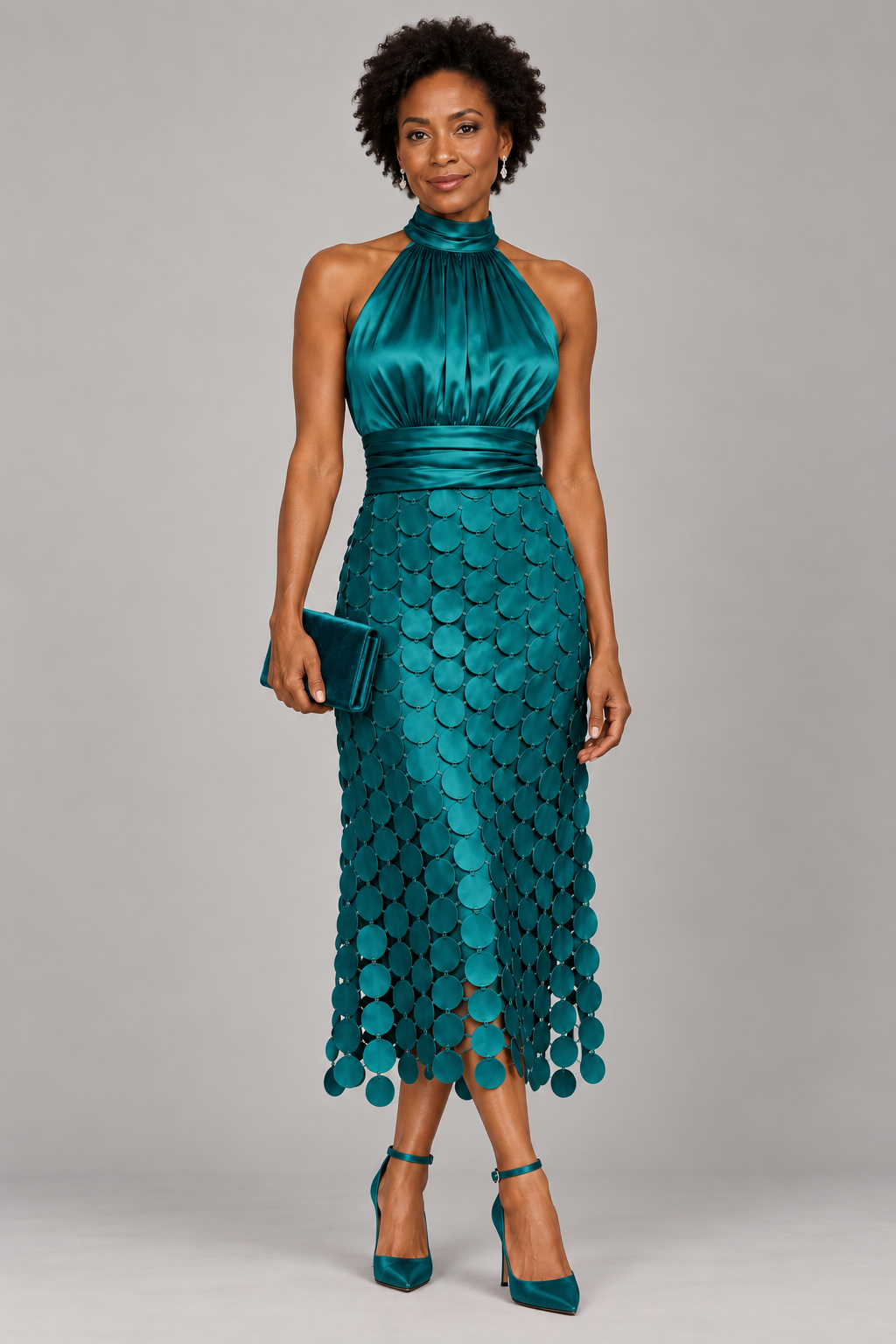 Celine | Elegante vestido midi para ceremonias