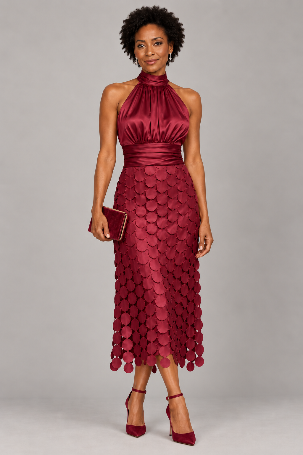 Celine | Elegante vestido midi para ceremonias