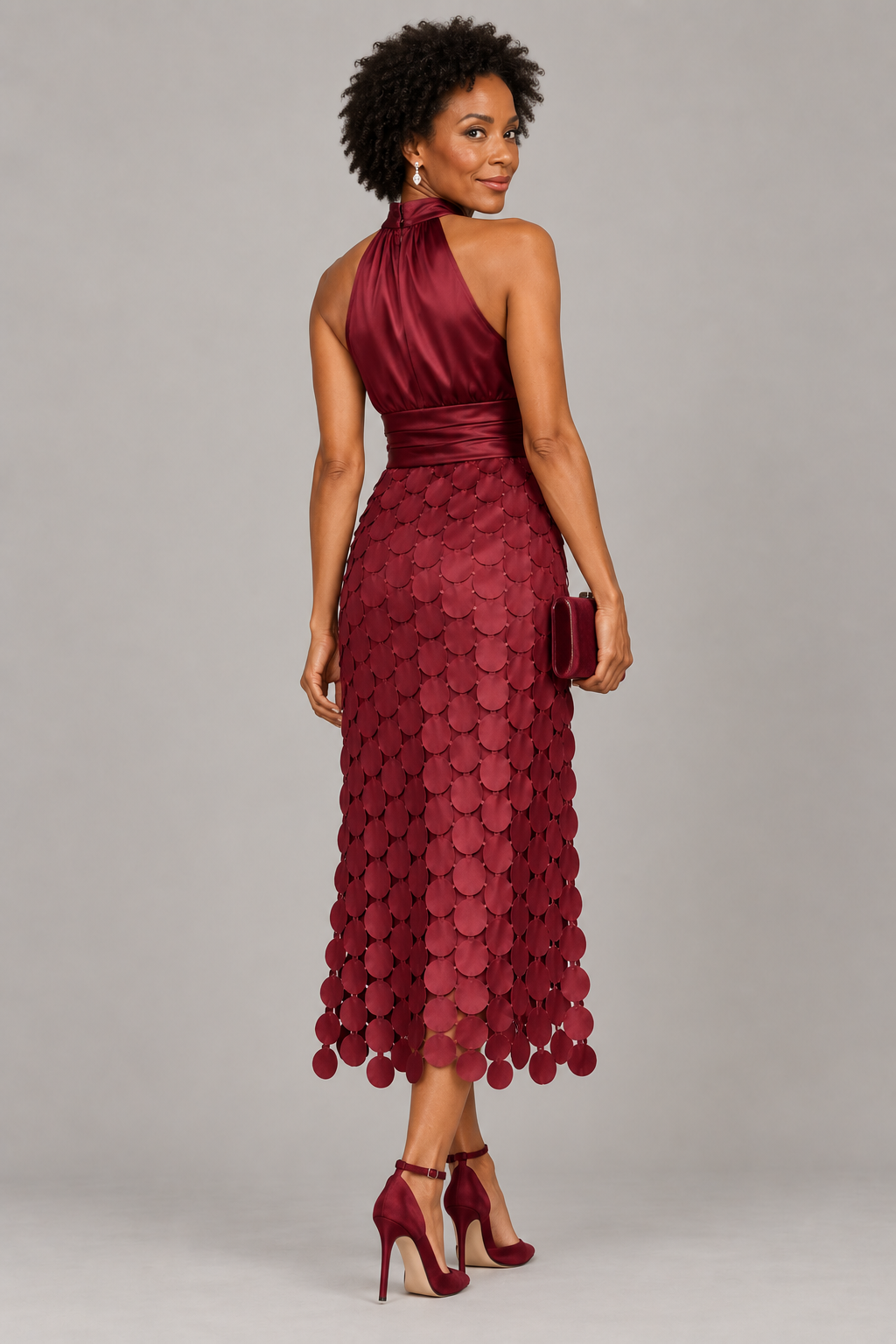 Celine | Elegante vestido midi para ceremonias