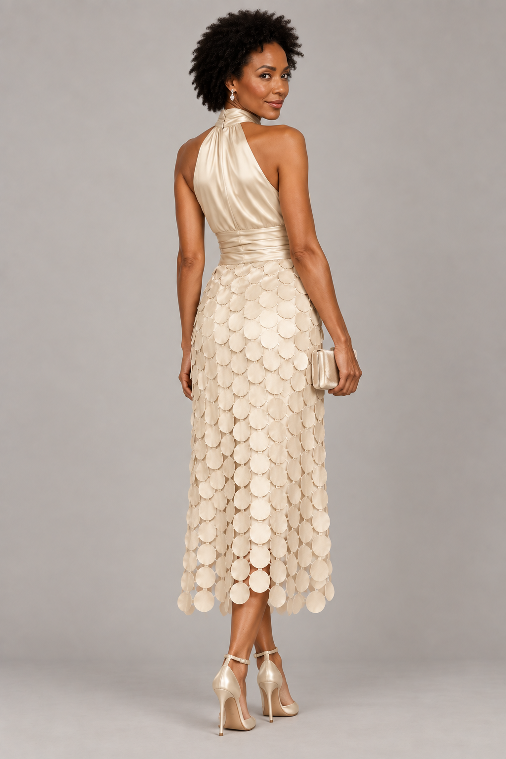 Celine | Elegante vestido midi para ceremonias