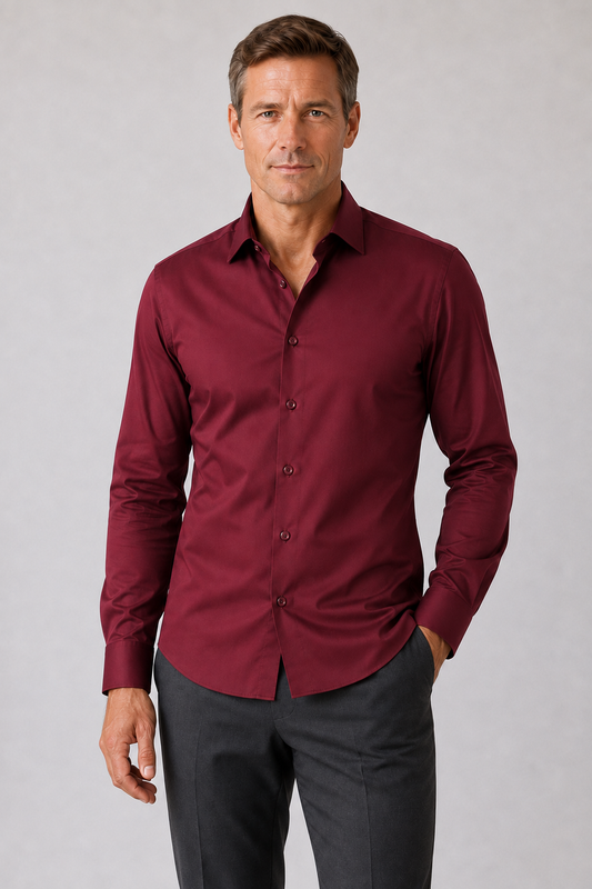 Camisa Manga Larga Antiarrugas Hombre