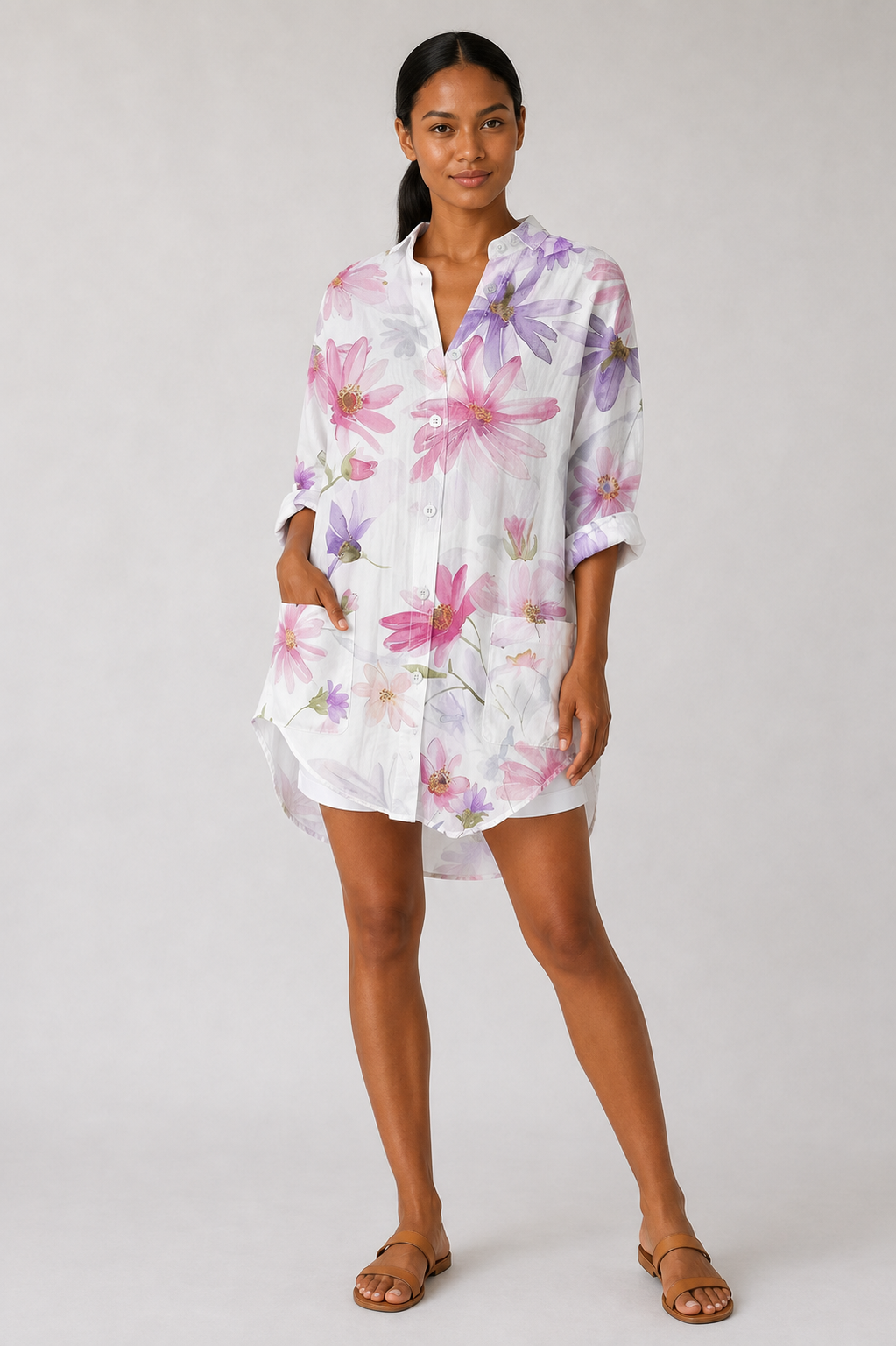Blusa con Estampado Floral - Casual Elegante