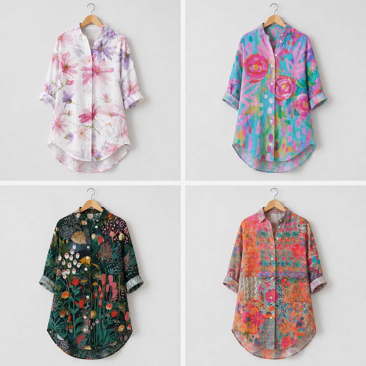 Blusa con Estampado Floral - Casual Elegante
