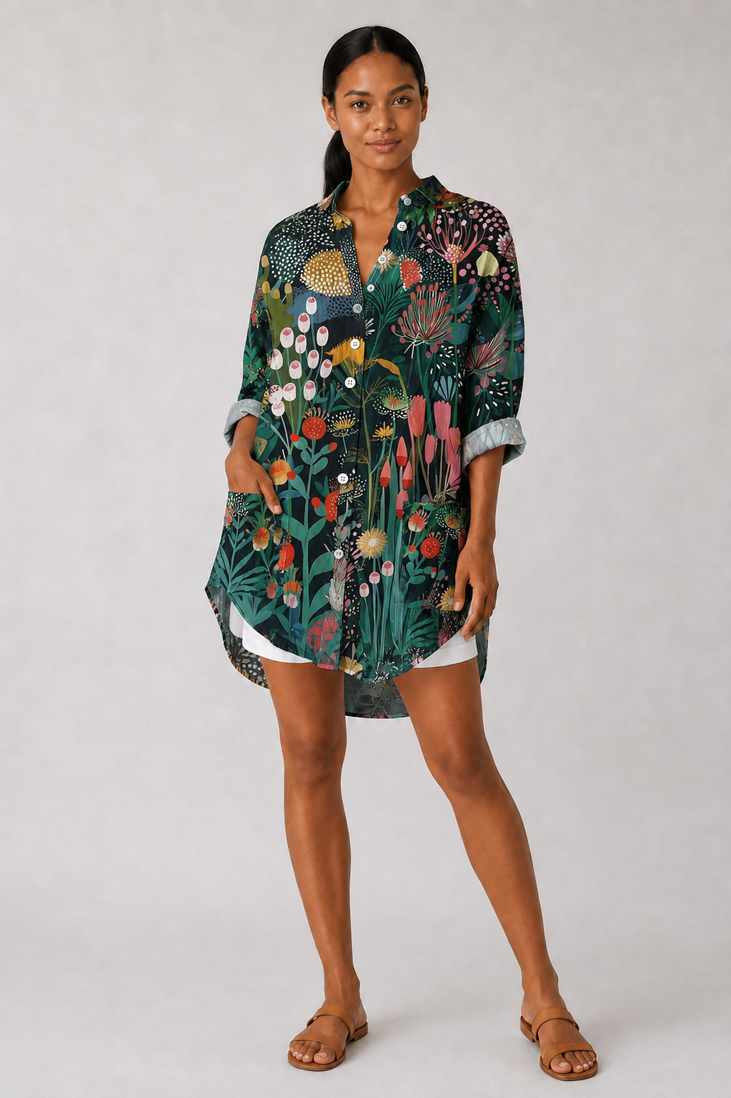Blusa con Estampado Floral - Casual Elegante