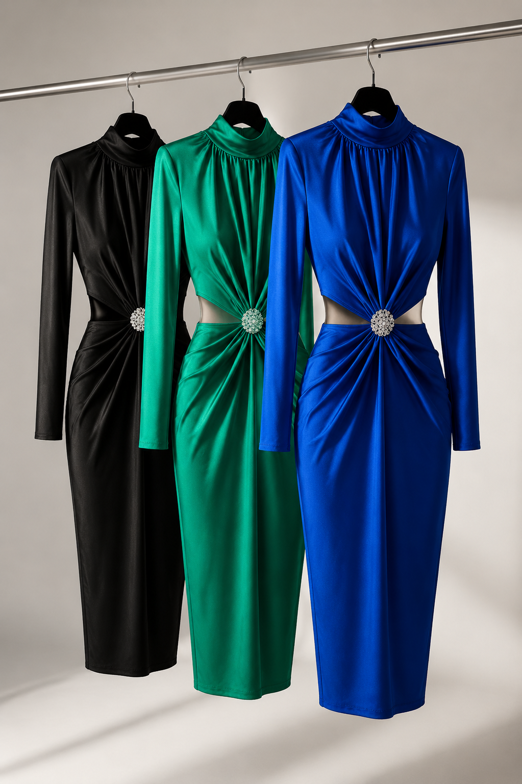 Vestido Satinado Elegante