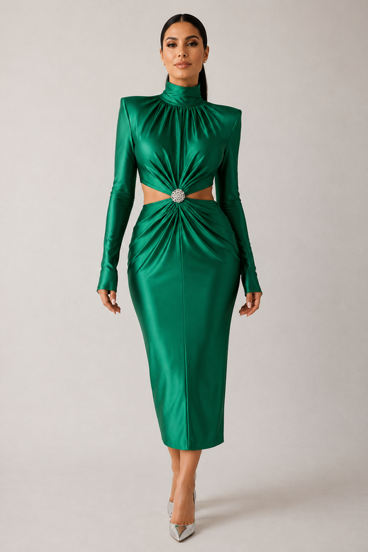 Vestido Satinado Elegante