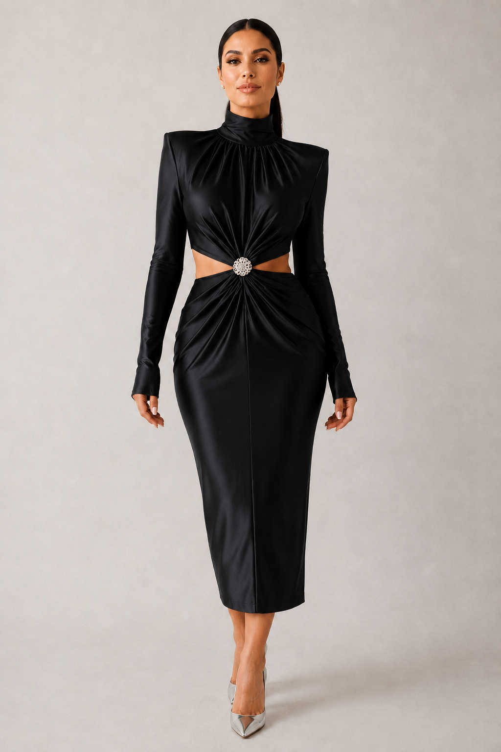 Vestido Satinado Elegante